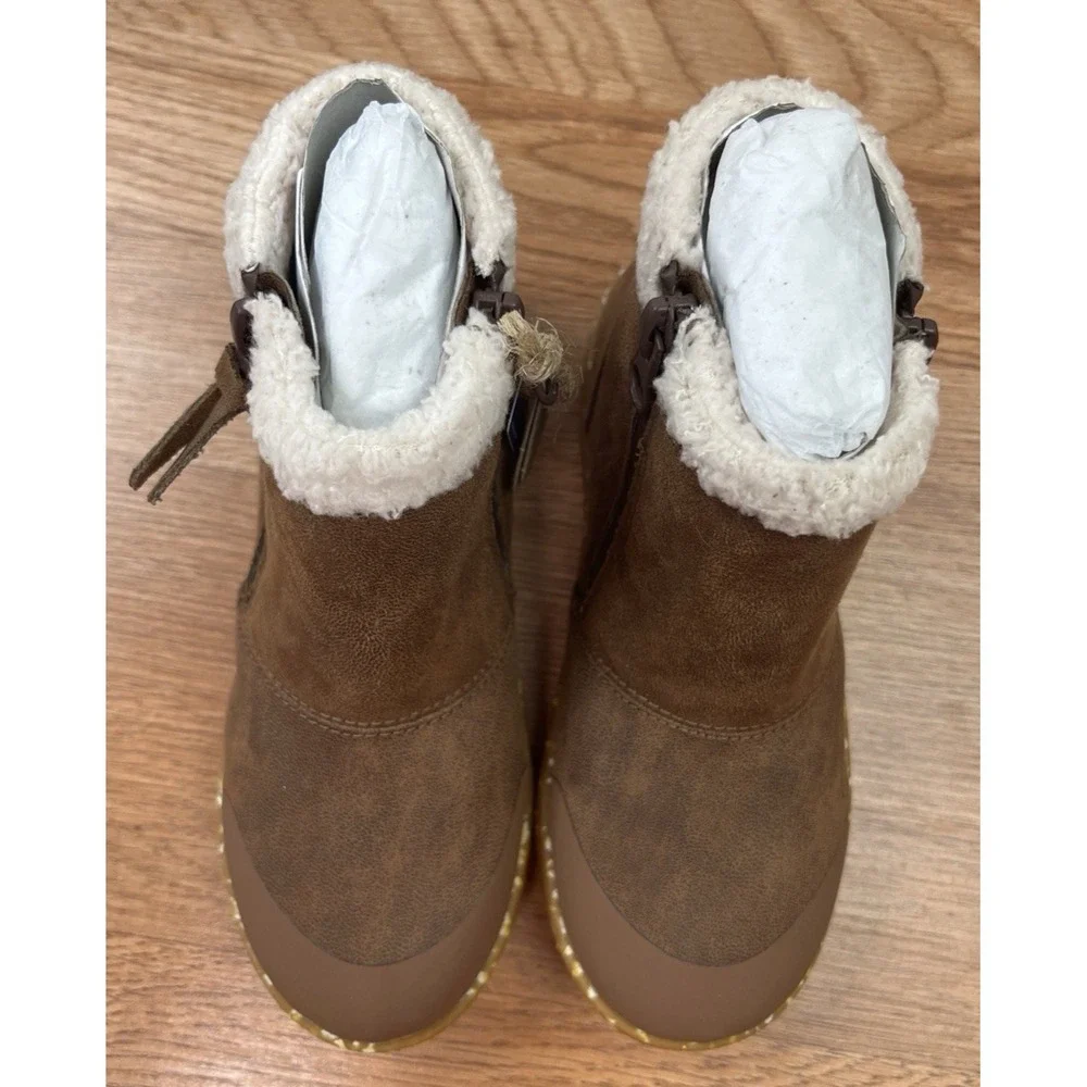 Livie & Luca Rook Ankle Boots Waterproof Brown Unisex Toddler Size 13 NEW